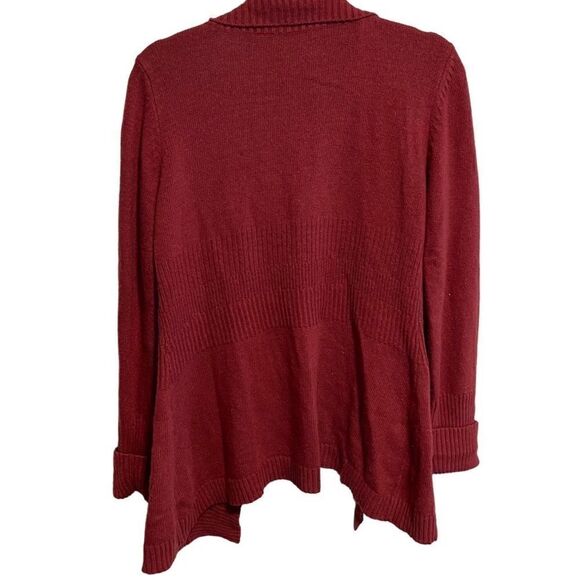 Sparrow-Anthropologie- Women’s Rust Red Double Breasted Button Front Cardigan, L - Picture 5 of 7